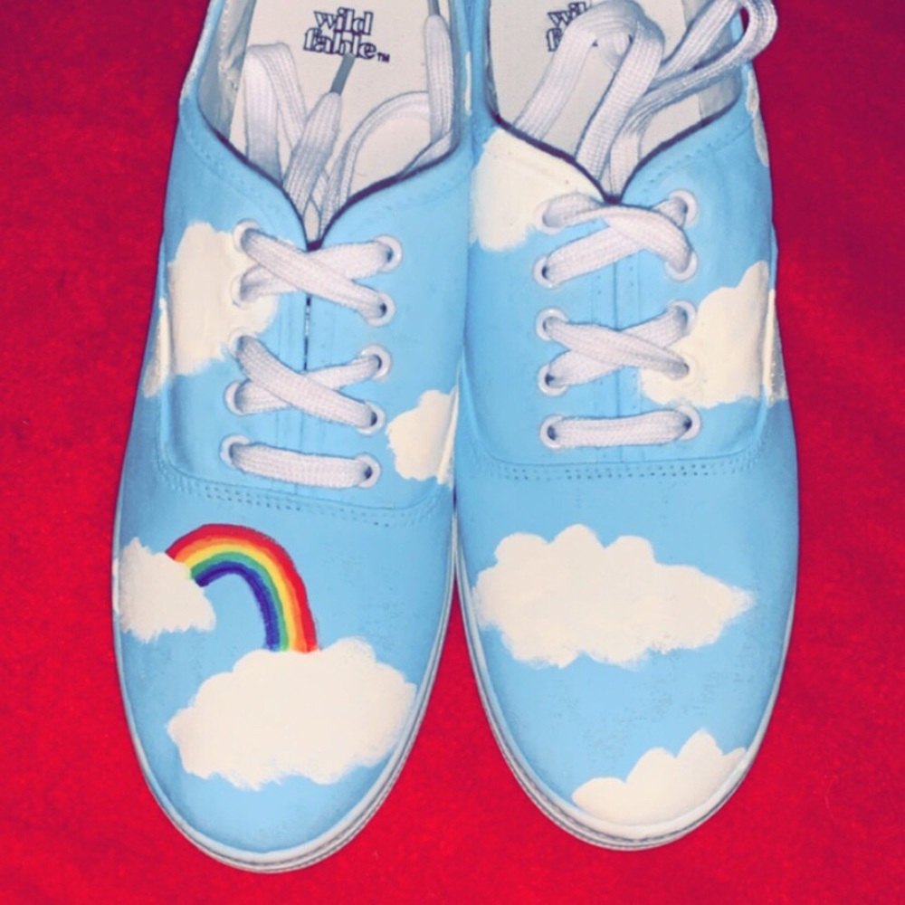 custom hand painted shoes 🌈